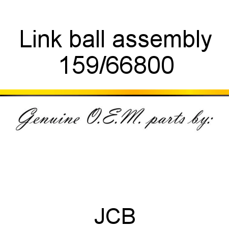 Link, ball assembly 159/66800