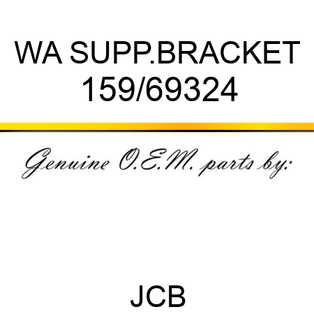 WA SUPP.BRACKET 159/69324