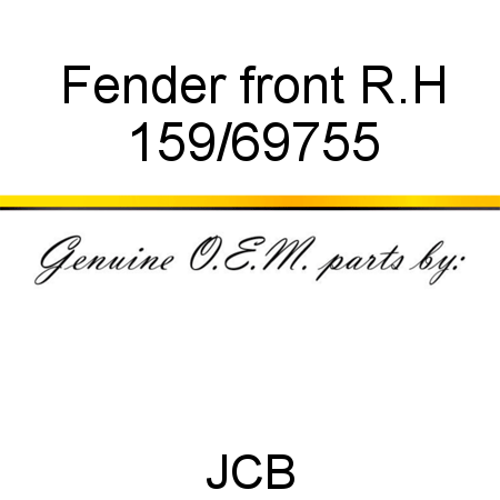 Fender, front R.H 159/69755