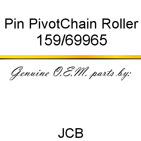 Pin, Pivot,Chain Roller 159/69965