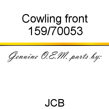 Cowling, front 159/70053