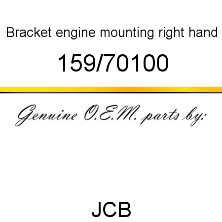 Bracket, engine mounting, right hand 159/70100