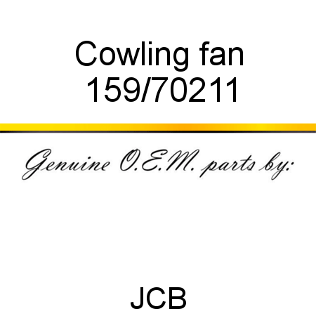 Cowling, fan 159/70211