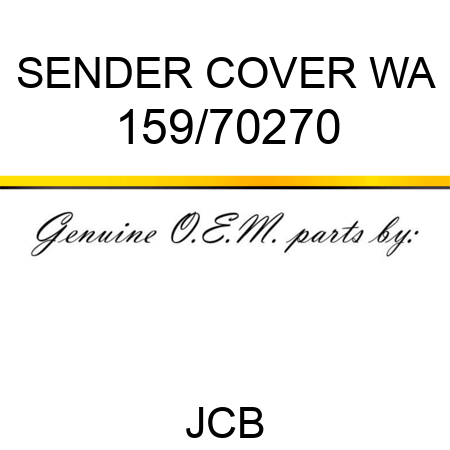 SENDER COVER WA 159/70270