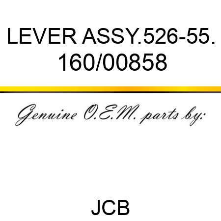 LEVER ASSY.526-55. 160/00858