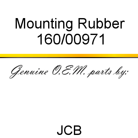 Mounting, Rubber 160/00971