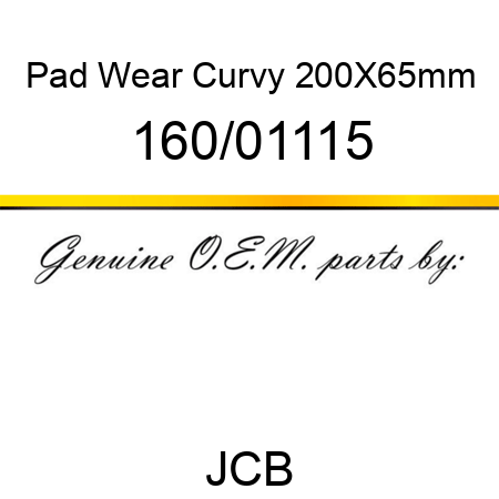 Pad, Wear Curvy, 200X65mm 160/01115