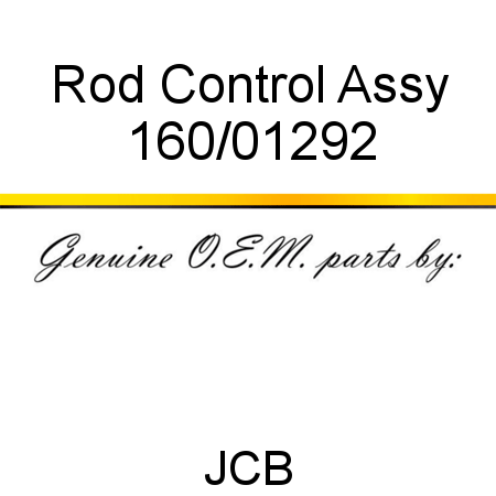Rod, Control Assy 160/01292