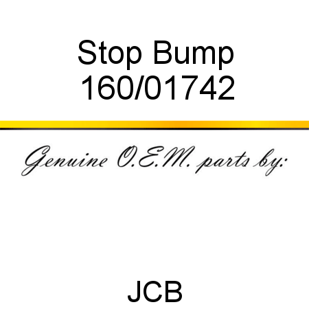 Stop, Bump 160/01742