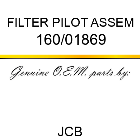 FILTER PILOT ASSEM 160/01869
