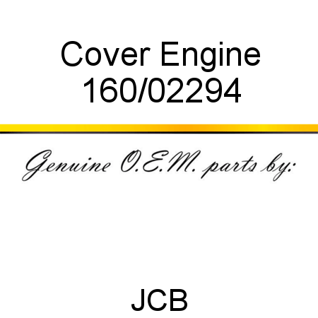 Cover, Engine 160/02294