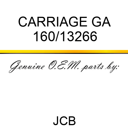 CARRIAGE GA 160/13266