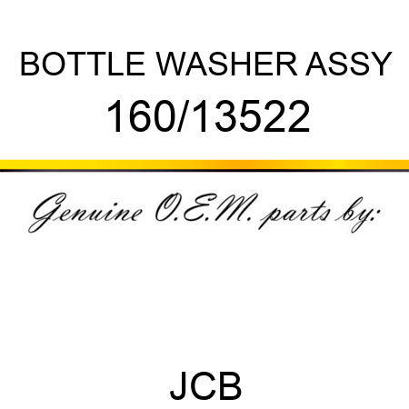 BOTTLE WASHER ASSY 160/13522
