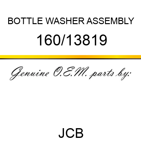 BOTTLE WASHER ASSEMBLY 160/13819