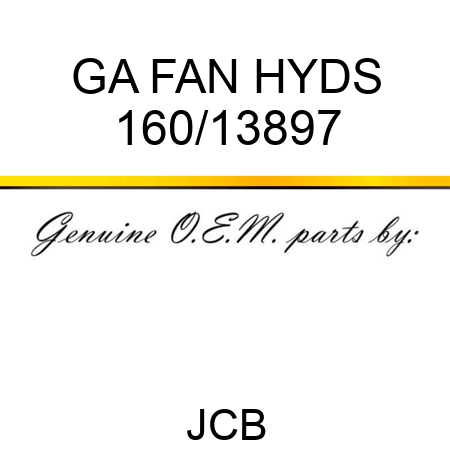 GA FAN HYDS 160/13897