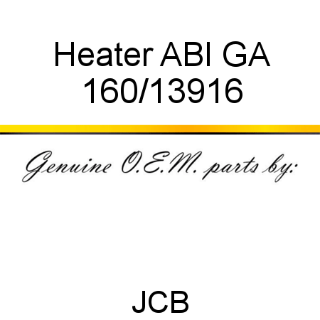 Heater, ABI GA 160/13916