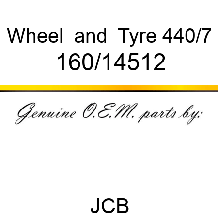 Wheel & Tyre 440/7 160/14512