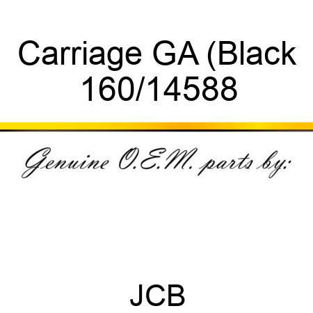 Carriage GA (Black 160/14588