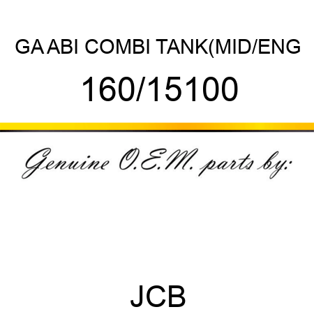 GA ABI COMBI TANK(MID/ENG 160/15100