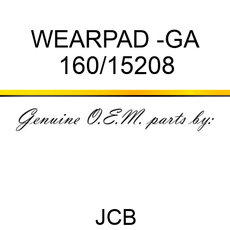 WEARPAD -GA 160/15208
