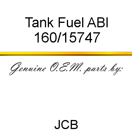 Tank, Fuel ABI 160/15747