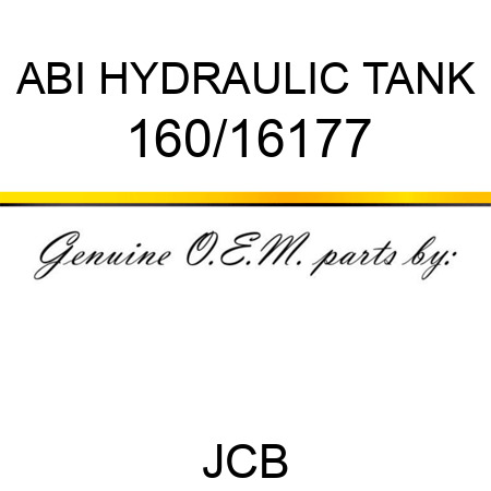 ABI HYDRAULIC TANK 160/16177
