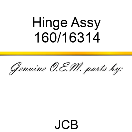 Hinge Assy 160/16314
