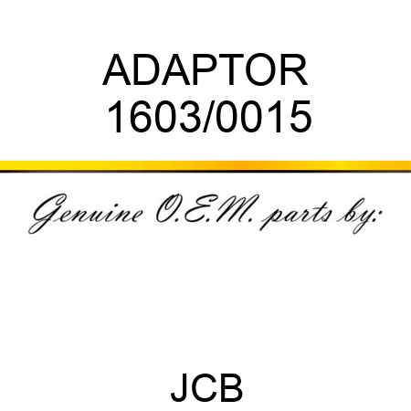 ADAPTOR 1603/0015