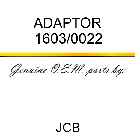 ADAPTOR 1603/0022
