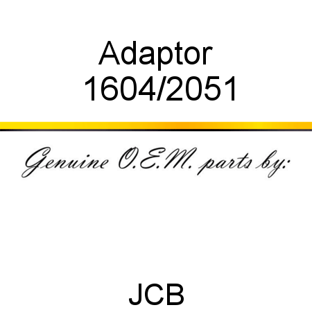 Adaptor 1604/2051
