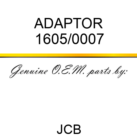 ADAPTOR 1605/0007