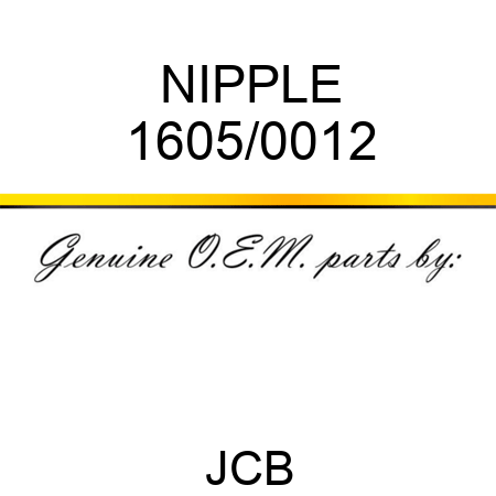 NIPPLE 1605/0012
