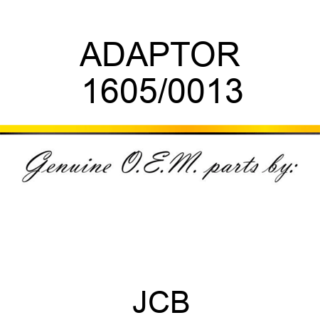 ADAPTOR 1605/0013