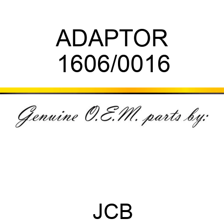 ADAPTOR 1606/0016