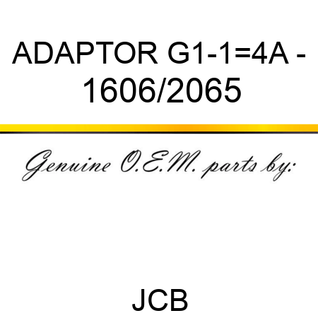 ADAPTOR G1-1_4A - 1606/2065