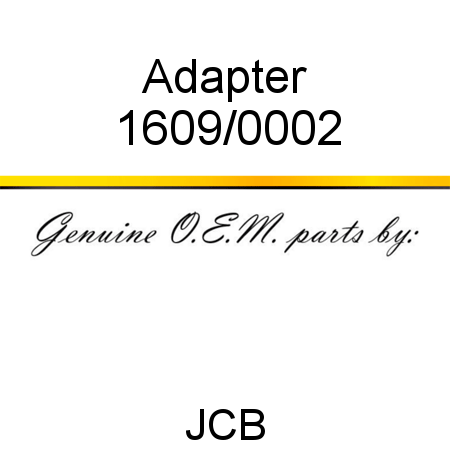 Adapter 1609/0002