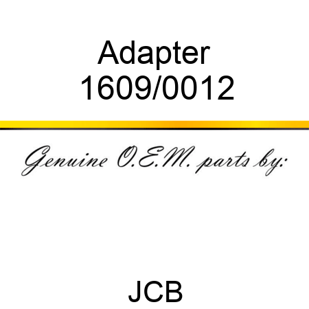 Adapter 1609/0012