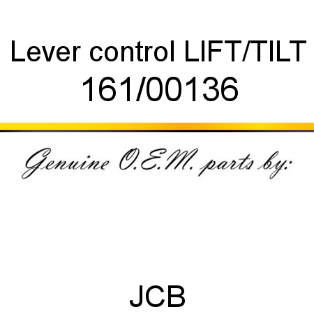 Lever, control, LIFT/TILT 161/00136