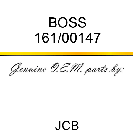 BOSS 161/00147