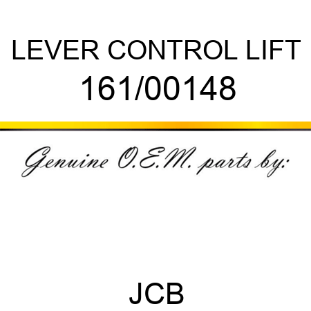 LEVER CONTROL LIFT 161/00148