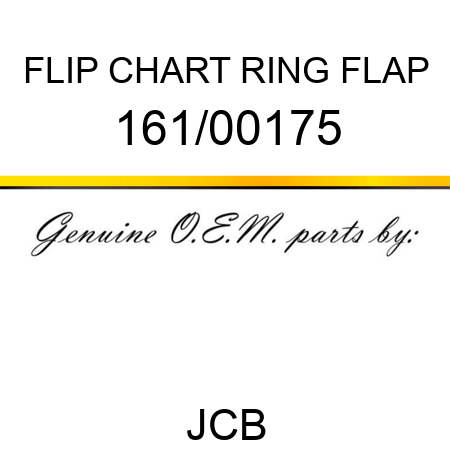 FLIP CHART RING FLAP 161/00175