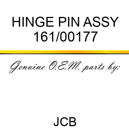 HINGE PIN ASSY 161/00177