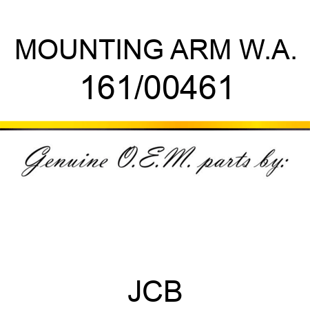 MOUNTING ARM W.A. 161/00461