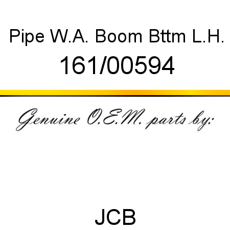 Pipe, W.A. Boom Bttm L.H. 161/00594
