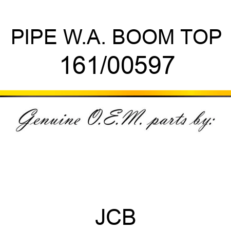 PIPE W.A. BOOM TOP 161/00597