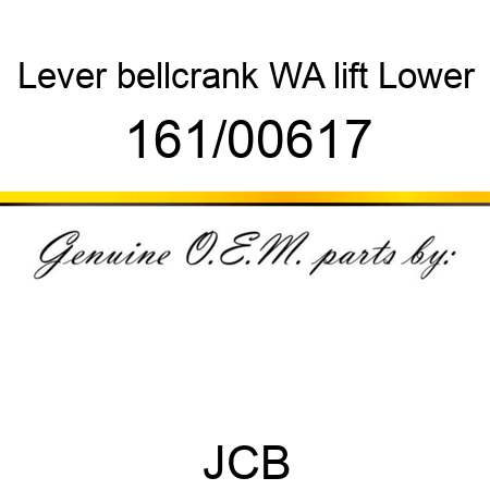 Lever, bellcrank WA, lift Lower 161/00617
