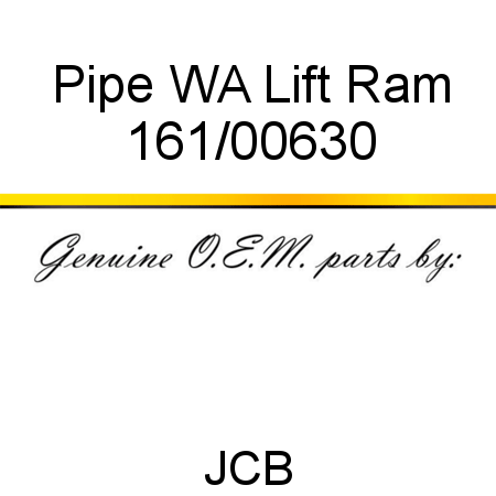 Pipe, WA Lift Ram 161/00630