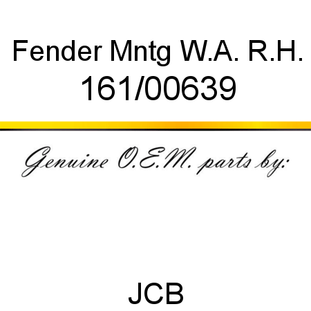 Fender, Mntg W.A. R.H. 161/00639