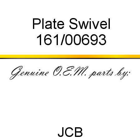 Plate, Swivel 161/00693