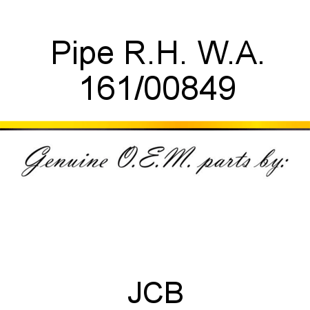 Pipe, R.H. W.A. 161/00849